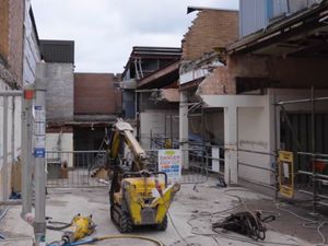Supporting image for story: Watch: Demolition work at Telford Theatre 'progressing well'