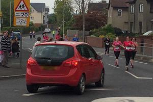 Supporting image for story: Cars 'weave in and out of runners' on Oswestry Half Marathon route - pictures