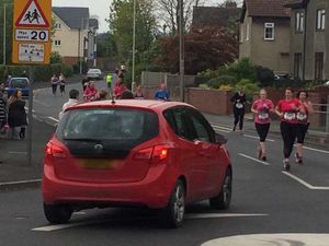 Supporting image for story: Cars 'weave in and out of runners' on Oswestry Half Marathon route - pictures
