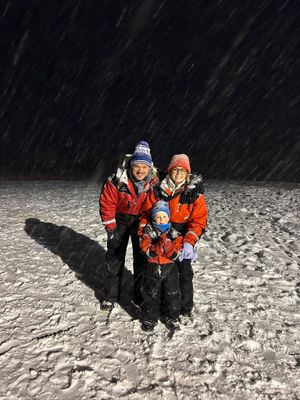 Simon and family brace the cold in Lapland
