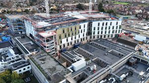 The new block taking shape