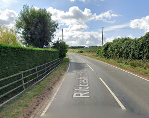 Ribbesford Road, Bewdley, near to where the incident took place