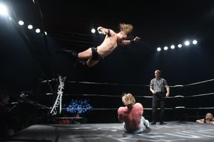 Wrestling at The Hanger. Credit: Oli Sandler