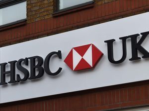 An HSBC UK bank branch sign