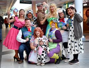 Members of Startime Variety get set for their production of Jack and the Beanstalk, which will be performed at Halesowen Town Hall.