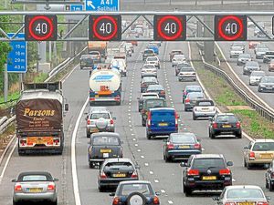 Motorists on one of the busiest stretches of Midlands smart road motorway on the M42