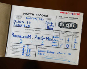 One of John's ninety match books