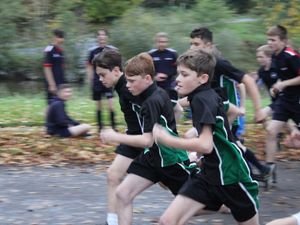 Supporting image for story: Runners charging in for
schools championships