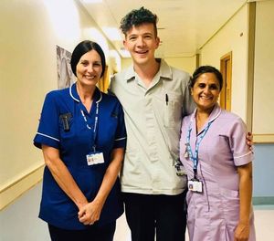 Michael Nixon with his colleagues