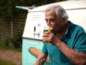 Supporting image for story: Mobile pub visits Surrey care home to celebrate easing of lockdown