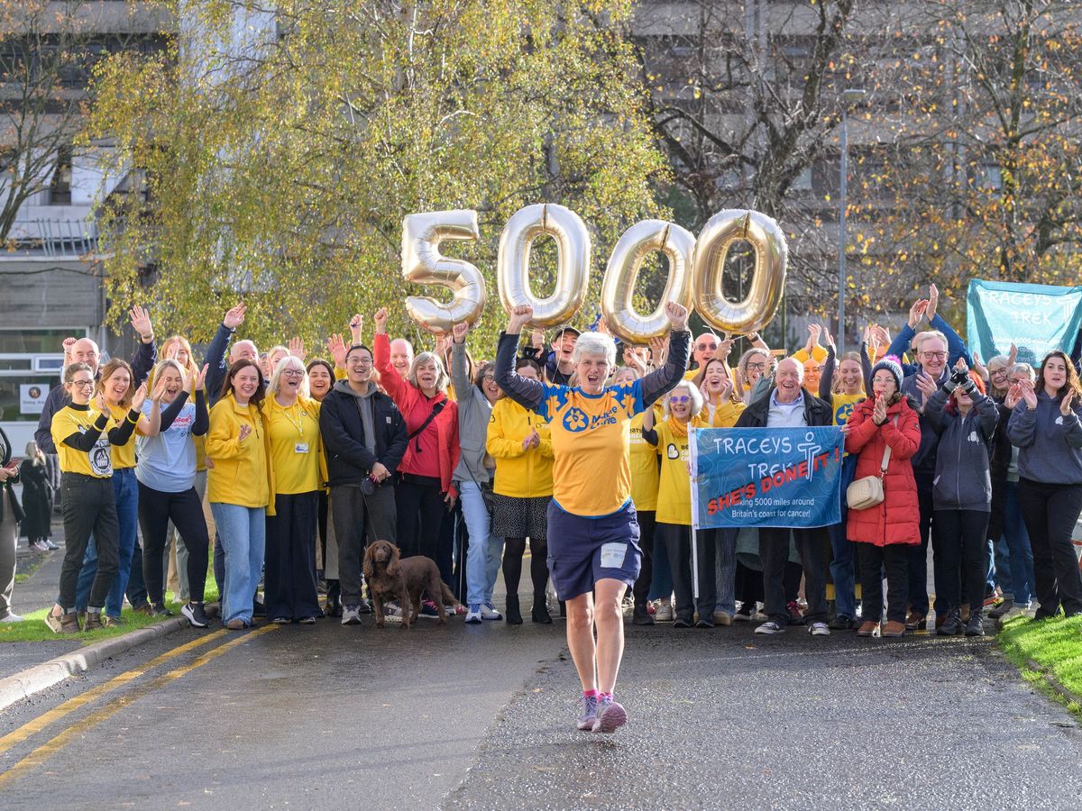 Widow completes &lsquo;incredible&rsquo; 5,000-mile charity trek around British coastline