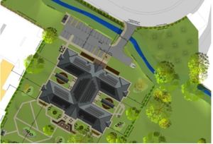 An artist's impression of the proposed care home in Market Drayton