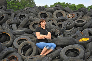 Project development officer Sara Pearce at Whixall Moss