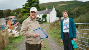 The Ballad Of Wallis Island: Tim Key as Charles Heath and Tom Basden as Herb McGwyer