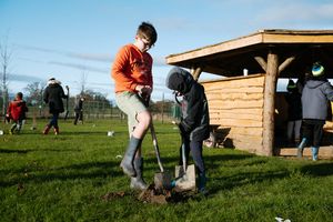 The event follows the completion of the school's roundhouse.