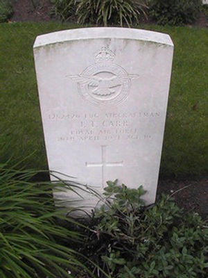 The grave of John Toplis Carr at Brookwood Military Cemetery.