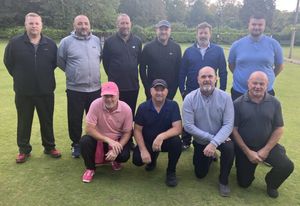 Consolation Cup winners Monkmoor A face the camera before the final