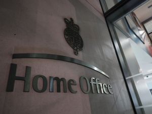 A sign outside the Home Office in Westminster, London
