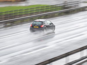 A car on the motorway