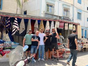 Members of The Unskateables on holiday in Morocco