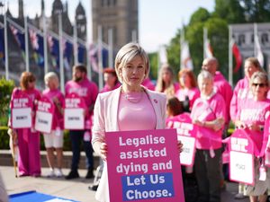 Rebecca Wilcox, daughter of Esther Rantzen, joins terminally ill people, affected families and campaigners