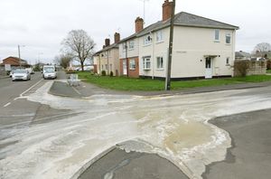 Severn Trent Water came out to clear the area