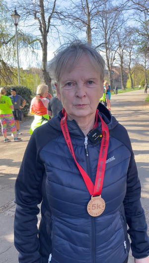 64-year-old Helen Price tackled the Shrewsbury 10k after completing the Shufflers programme.