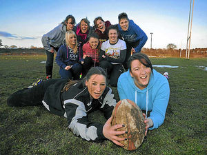 Supporting image for story: Cannock ladies' rugby team in squad plea