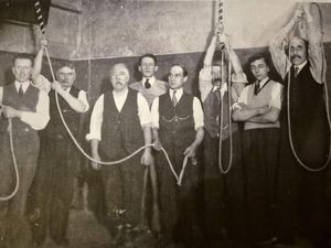 The band of ringers who rang the peal in 1925