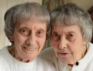 Joan on the left with Jessie.