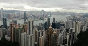 The seven-day cruise finished in Hong Kong, viewed here from Victoria Peak