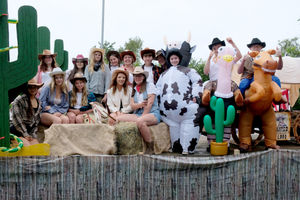 The staff of the Lakeside Boathouse went all Wild West, as they created the Lakehouse Saloon complete with cowboys, horses, cattle and cactus