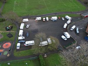 Supporting image for story: Council orders travellers to leave after setting up camp on football fields in Wolvarhampton