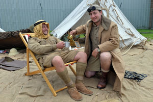 Brett Bagley from Bridgnorth with Peter Wood