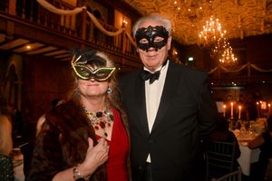 Dr Phylomena Badsey and Prof Stephen Badsey were among the guests enjoying the event