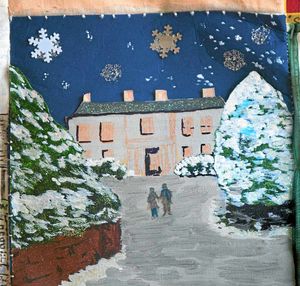 Winter wonderland on this charming scene