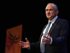 Supporting image for story: I hope and pray to see Harris defeat Trump in US election, Sir Ed Davey says
