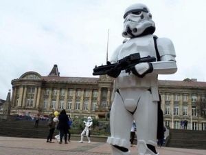 Supporting image for story: Force is strong with Telford Star Wars fan Lee as he loses weight to wear suit
