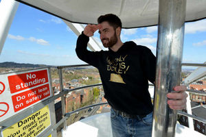 Steve Edwards admires the view