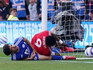 Supporting image for story: Forest striker Taiwo Awoniyi needed urgent surgery after collision with post