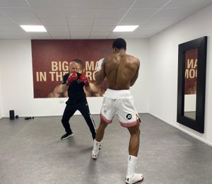 Joby Clayton with Anthony Joshua