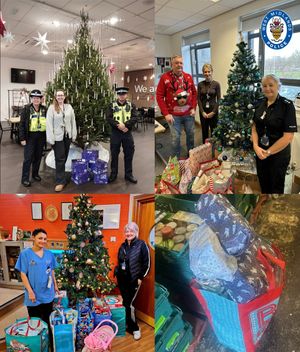 Officers from West Midlands Police have been giving out gifts across the region