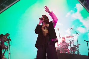 Dua Lipa at Birmingham's Genting Arena. Pic: Emma Turner