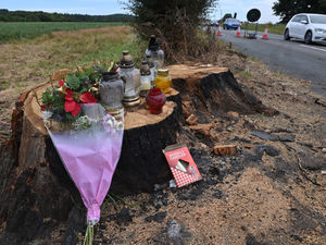Supporting image for story: Tributes left at scene of A41 crash that killed man in his 20s