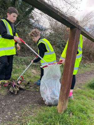 Pupils at Brown Clee CofE Primary School have been litter picking in their area.
