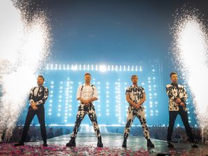 Supporting image for story: Westlife thrill thousands of fans in band’s first ever Wembley Stadium gig