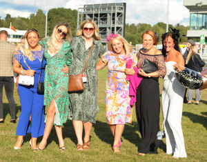 The sun was out for the day at the races