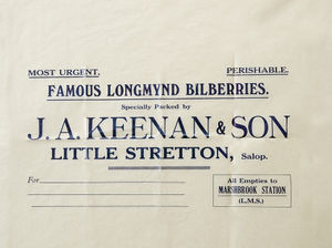 Berry productive - a label from the days when the Long Mynd was harvested for bilberries, also known as whinberries.