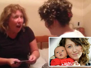 Supporting image for story: WATCH: The moment a cancer patient told her mum she was pregnant - despite being told she may never have children
