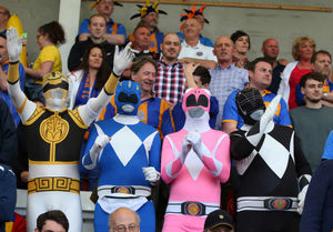 Fans wore various costumes for the last away game